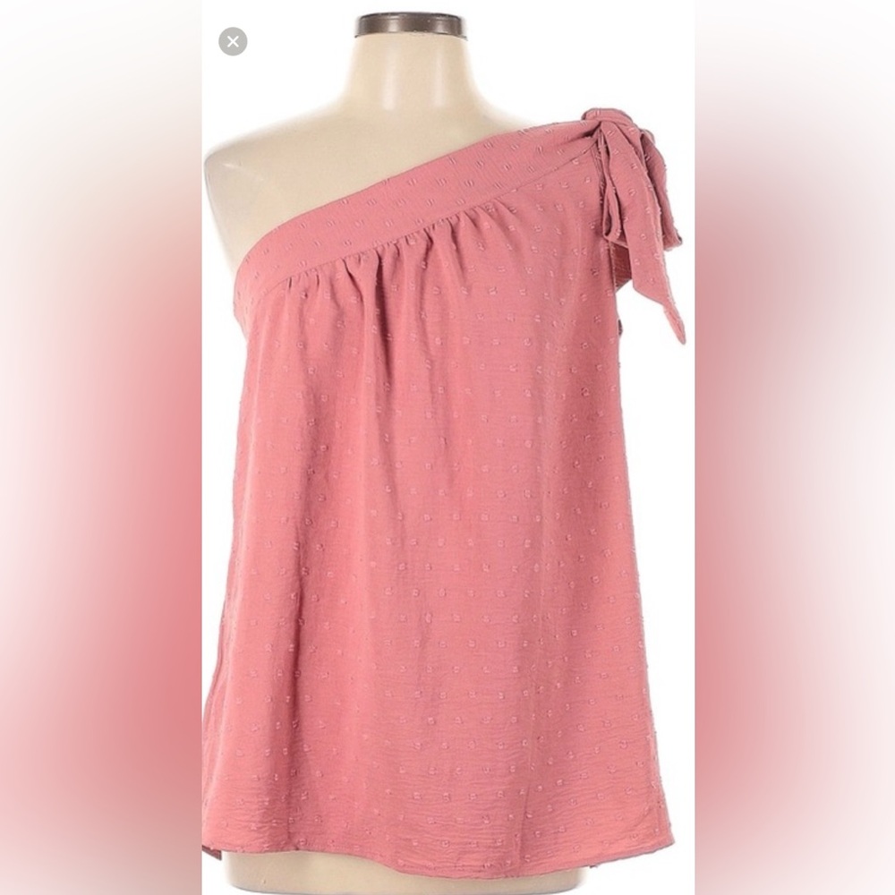 Pink One-Shoulder Top